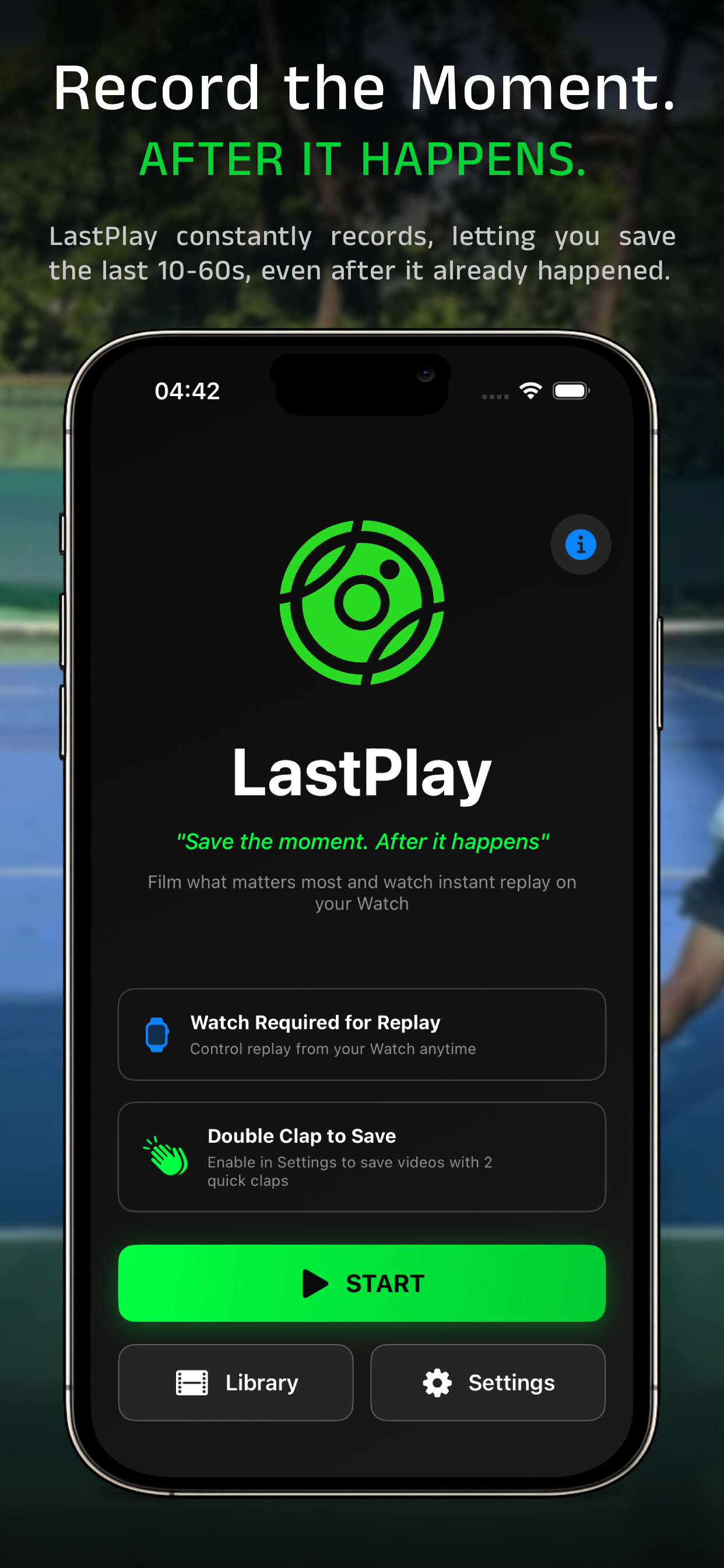 LastPlay Home Screen